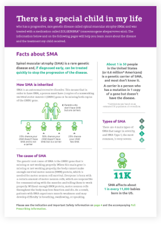 Explaining SMA & ZOLGENSMA to Others brochure