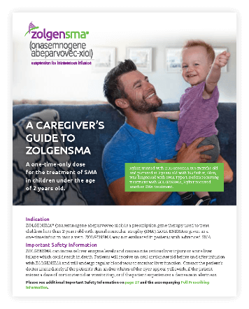 A Caregiver’s Guide to ZOLGENSMA brochure